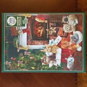 Christmas Kittens 1000 piece jigsaw puzzle by Cobble Hill